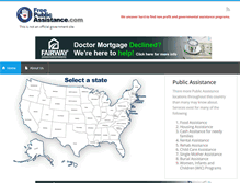 Tablet Screenshot of freepublicassistance.com